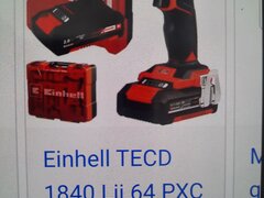 Bormasina Einhel 18v 2.5A  pe baterie Noua